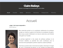 Tablet Screenshot of claireballeys.com